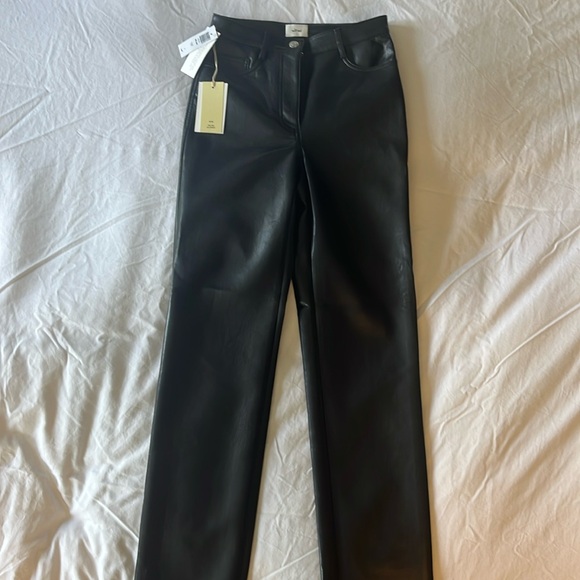 ARITZIA Wilfred NWT Melina vegan leather pants size 0 - Picture 1 of 2